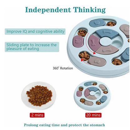 Interaktiver Futterspender für Hunde – Intelligenzspielzeug mit Versteckfächern