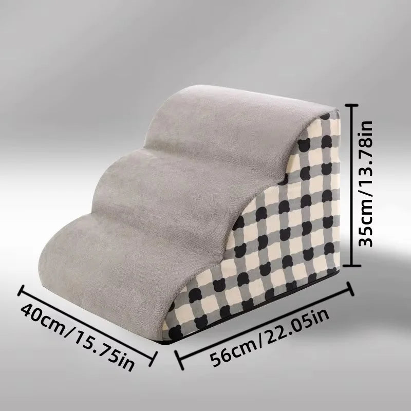 Hundetreppe für Sofa & Bett – Rutschfeste Schaumstoff-Stufen für kleine Hunde