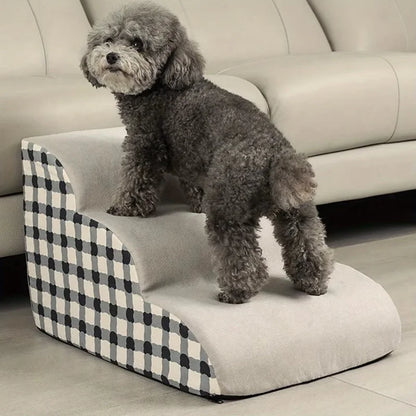 Hundetreppe für Sofa & Bett – Rutschfeste Schaumstoff-Stufen für kleine Hunde