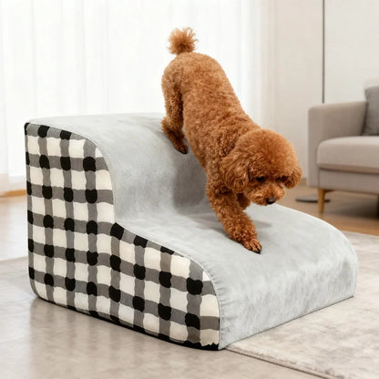 Hundetreppe für Sofa & Bett – Rutschfeste Schaumstoff-Stufen für kleine Hunde