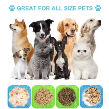 Leckmatte für Hunde – Silikon Schleckmatte mit Saugnapf