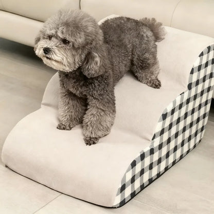Hundetreppe für Sofa & Bett – Rutschfeste Schaumstoff-Stufen für kleine Hunde