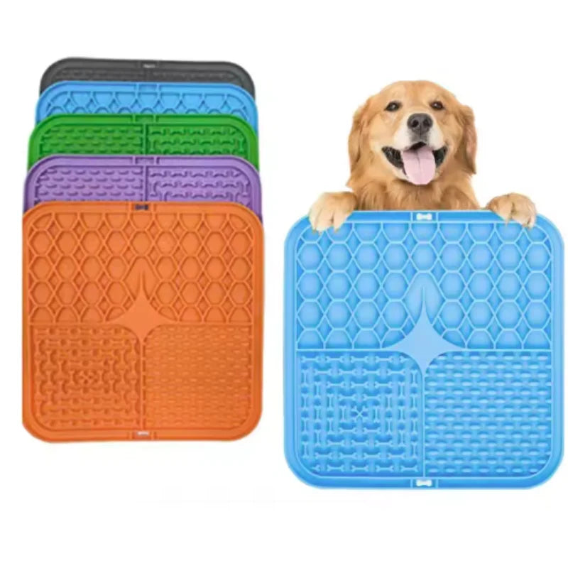 Leckmatte für Hunde – Silikon Schleckmatte mit Saugnapf