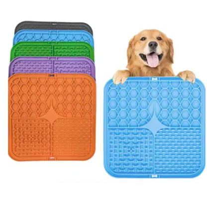 Leckmatte für Hunde – Silikon Schleckmatte mit Saugnapf