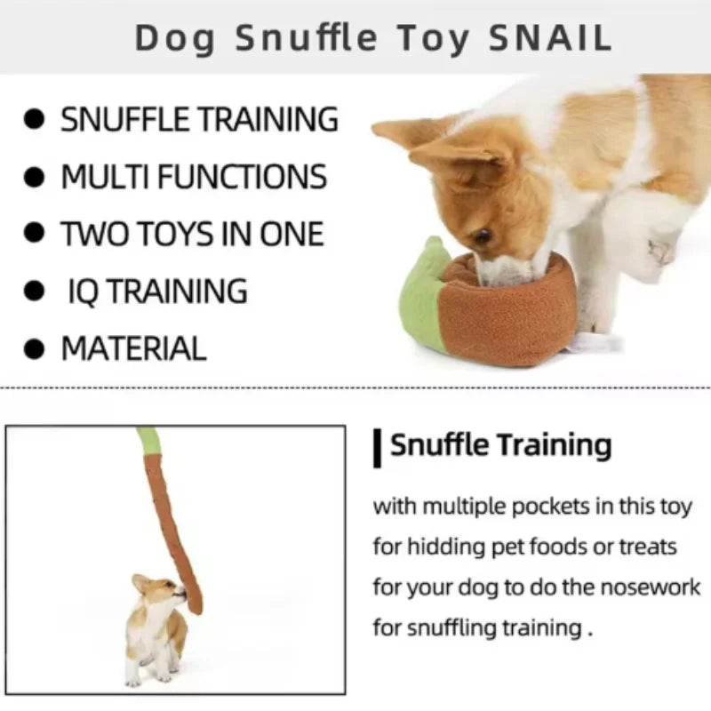 Schnüffelspielzeug Schnecke – Interaktives Suchspielzeug für Hunde