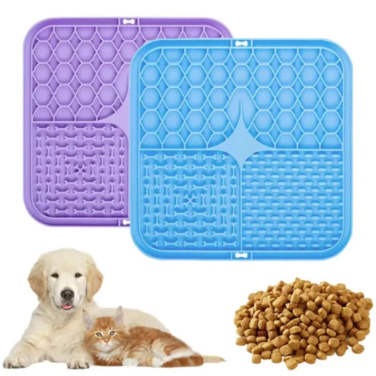 Leckmatte für Hunde – Silikon Schleckmatte mit Saugnapf