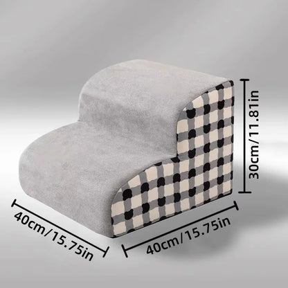 Hundetreppe für Sofa & Bett – Rutschfeste Schaumstoff-Stufen für kleine Hunde